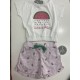 conjunto short sandia