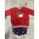 Conjunto sudadera +estriado oso