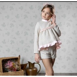 blusa y short rosa y espiga