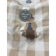 vestido cuadros beige oso