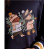 sudadera marino/mostaza ositos