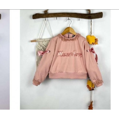 sudadera rosa letras