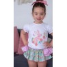 camiseta y faldita liberty mariposa