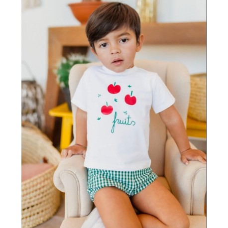 camiseta y pantalon cerezas