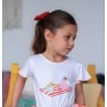 camiseta y short perros niña