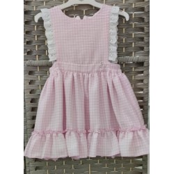 vestido vichy rosa