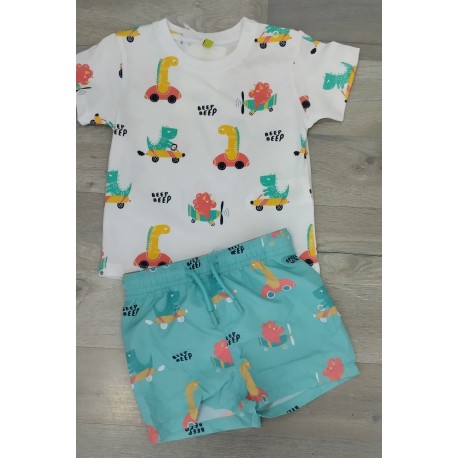 conjunto baño dinosaurios