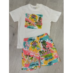 conjunto baño palmeras