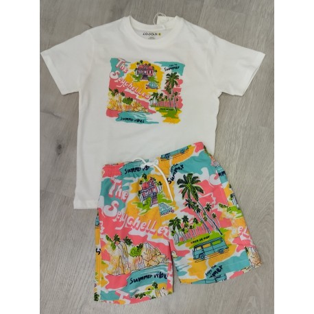 conjunto baño palmeras