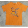 camiseta naranja dinosaurio