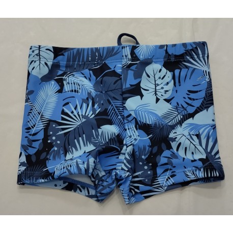 boxer licra hojas azules