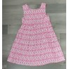 vestido blanco y rosa