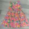 vestido fucsia flores
