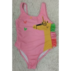 bañador rosa claro unicornios
