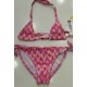 conjunto bikini rosa y naranja