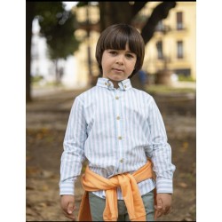 camisa rayas verde agua