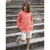 camisa coral cuello mao