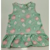 vestido verde frutas