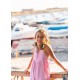 Mono rayas fucsia