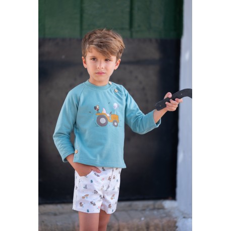 sudadera niño y pantalon granja