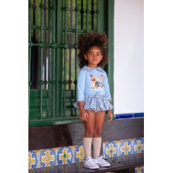 sudadera y braguita liberty celeste