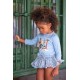 sudadera y braguita liberty celeste