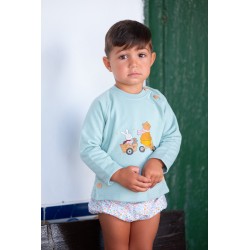 sudadera y estricado liberty verde agua