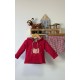sudadera y pantalon vichy guinda