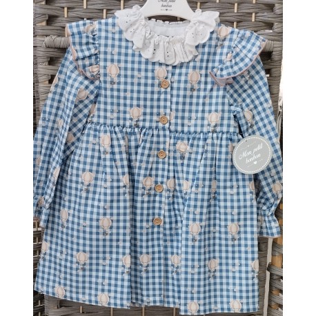 vestido vichy globos
