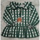 vestido felpa cuadros verde botella casita