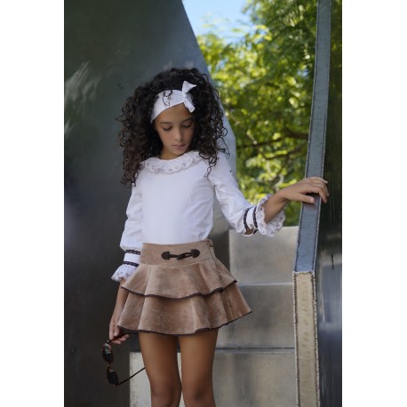 conjuto bombacho/faldita +blusa coleccion venus