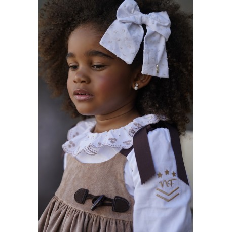 pichi+blusa camel /marron coleccon venus