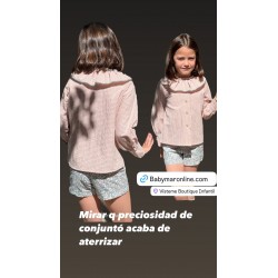 conjunto camisa cuadros falda pantalon liberty